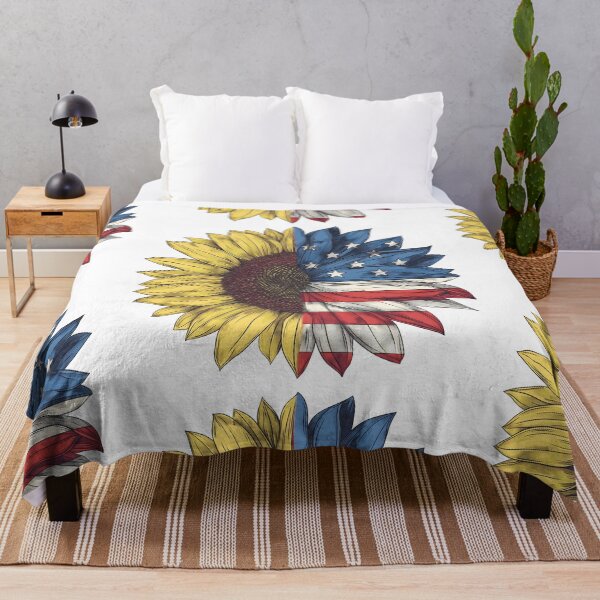 Item preview, Sunflowers American Flag designed and sold by xiao xuans.