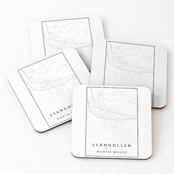 Item preview, Llangollen North Wales Street Map Cartography designed and sold by tbcreationsuk.