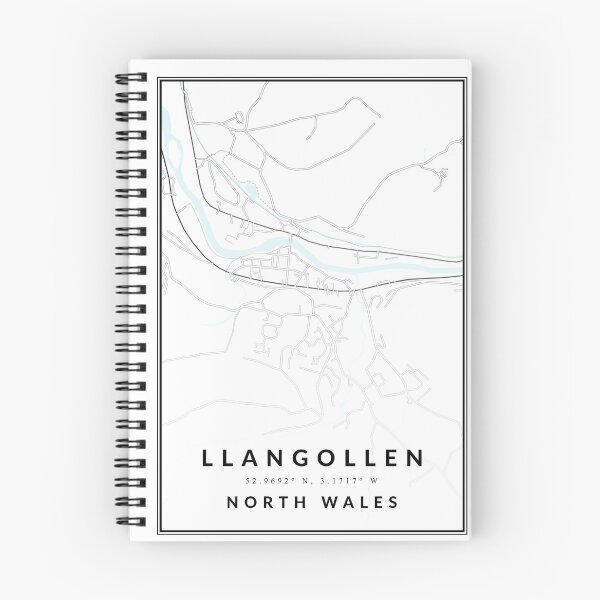 Item preview, Llangollen North Wales Street Map Cartography designed and sold by tbcreationsuk.