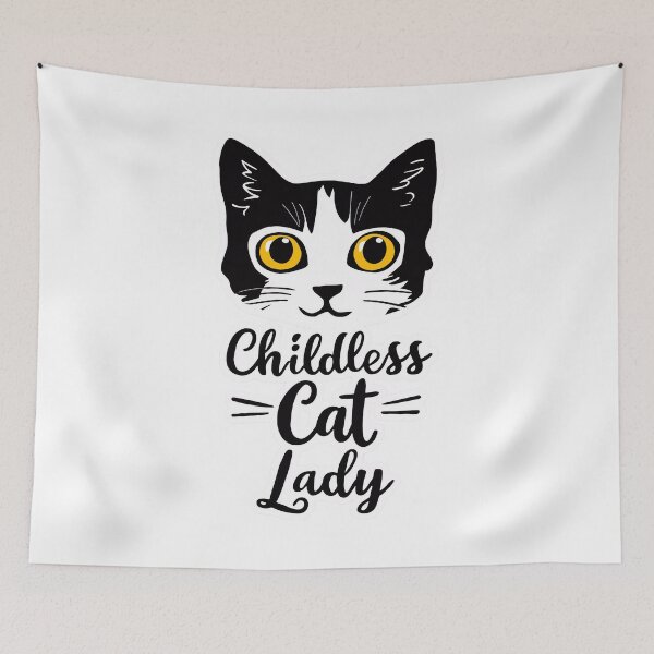 Item preview, Childless Cat Lady | Purrrr |  designed and sold by RedCircleArt.