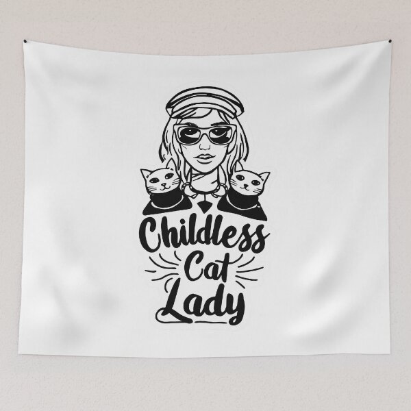 Item preview, Childless Cat Lady | Purrrr |  designed and sold by RedCircleArt.