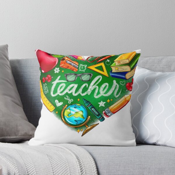 Item preview, Teach Back To School Valentine's Day Teacher Heart Sublimation Design, School Supplies designed and sold by nocebee.