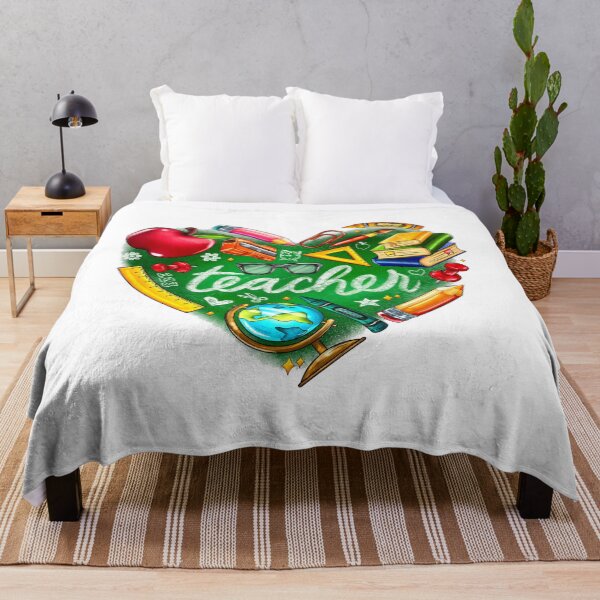 Item preview, Teach Back To School Valentine's Day Teacher Heart Sublimation Design, School Supplies designed and sold by nocebee.