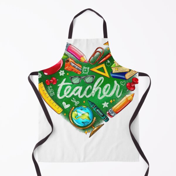 Item preview, Teach Back To School Valentine's Day Teacher Heart Sublimation Design, School Supplies designed and sold by nocebee.