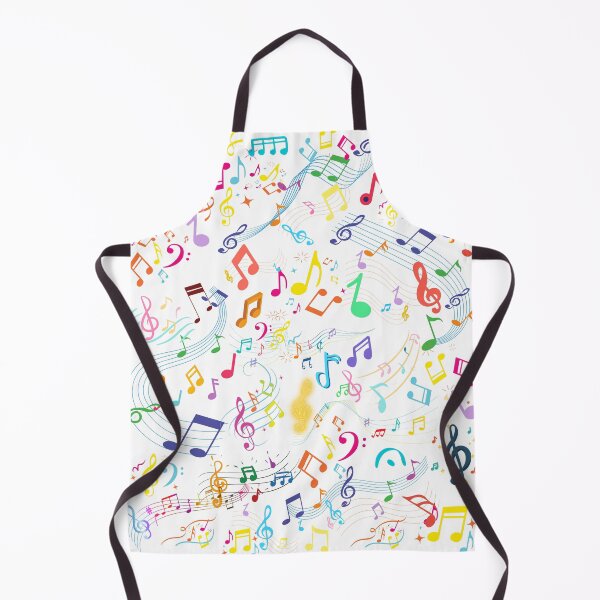 Item preview, Music Everywhere In White & Vivid Colors Original Graphic Artwork designed and sold by BrightrDayMusicArt.