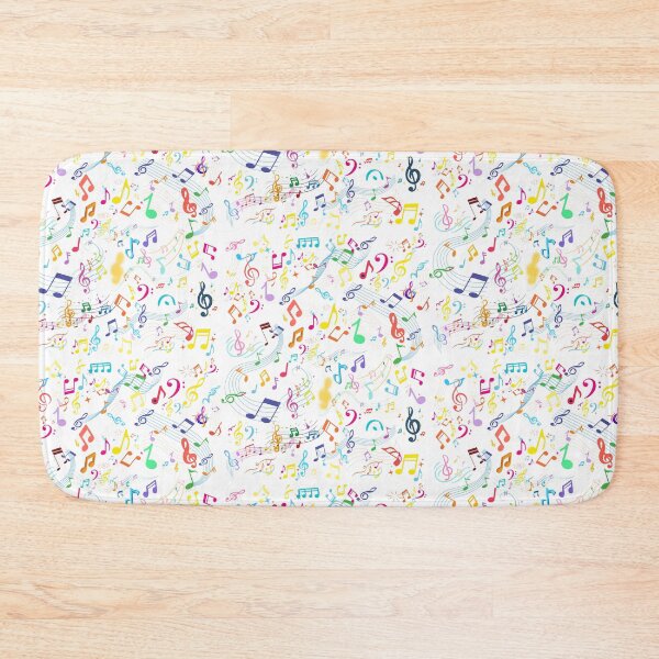 Item preview, Music Everywhere In White & Vivid Colors Original Graphic Artwork designed and sold by BrightrDayMusicArt.
