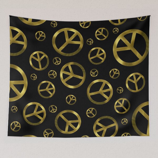 Item preview, Peace Symbol Gold designed and sold by Sartoris Art.
