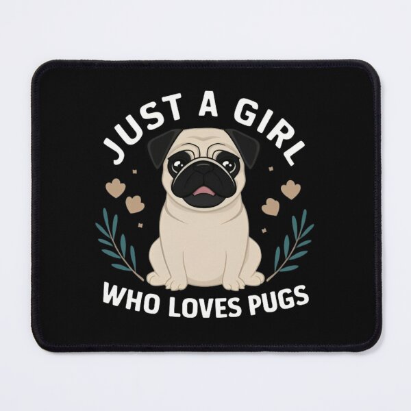 Item preview, Just A Girl Who Loves Pugs: Celebrating Pug Love, Pug Life, and Pug Adventures designed and sold by JustCrafted.