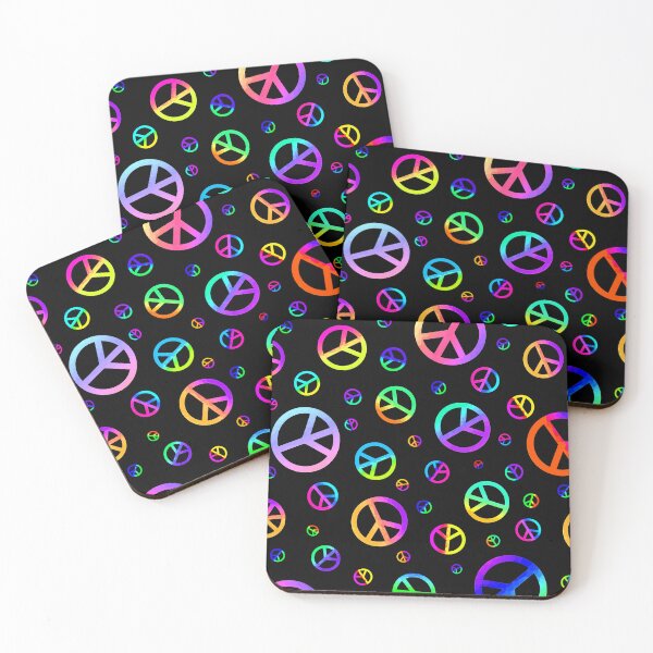 Item preview, Rainbow, Peace Symbol On Black designed and sold by Sartoris Art.
