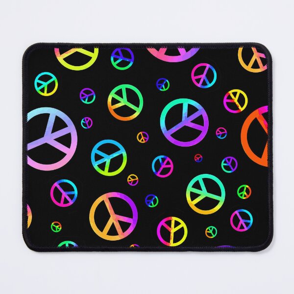 Item preview, Rainbow, Peace Symbol On Black designed and sold by Sartoris Art.