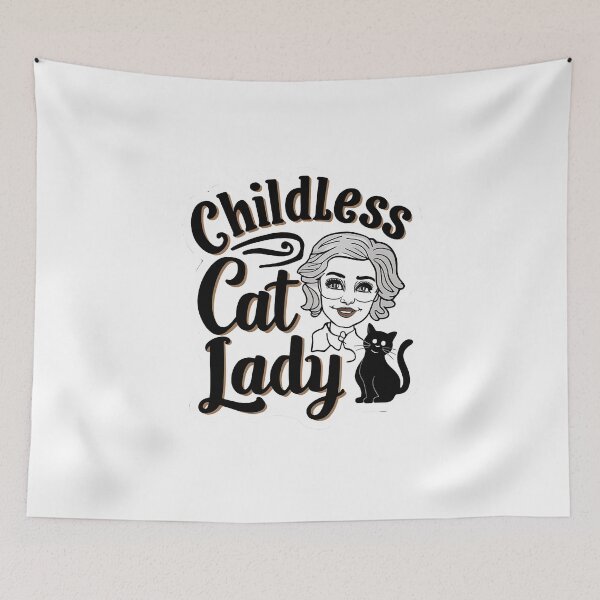 Item preview, Childless Cat Lady | Purrrr |  designed and sold by RedCircleArt.