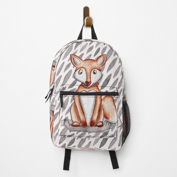 Item preview, Fox with abstract background designed and sold by kasperskonfetti.