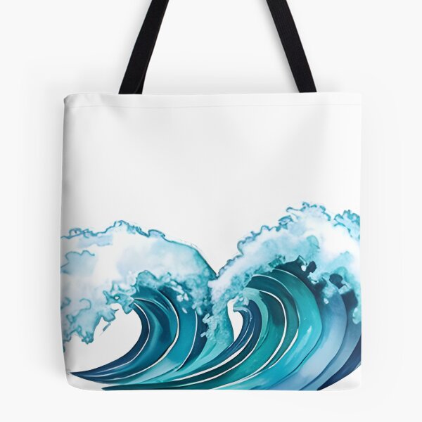 Item preview, Watercolor Waves -  heart waves designed and sold by niamin.