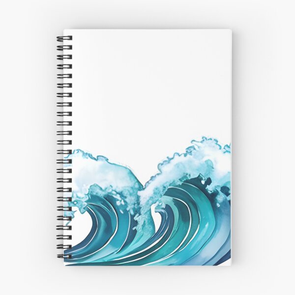 Item preview, Watercolor Waves -  heart waves designed and sold by niamin.