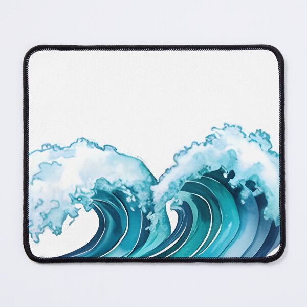 Item preview, Watercolor Waves -  heart waves designed and sold by niamin.
