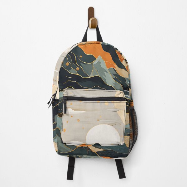 Item preview, Golden Peaks and Ocean Waves designed and sold by ArteeInnovation.