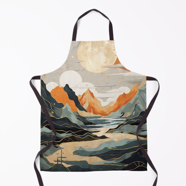 Item preview, Golden Peaks and Ocean Waves designed and sold by ArteeInnovation.