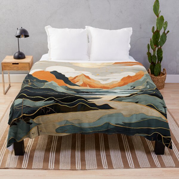 Item preview, Golden Peaks and Ocean Waves designed and sold by ArteeInnovation.