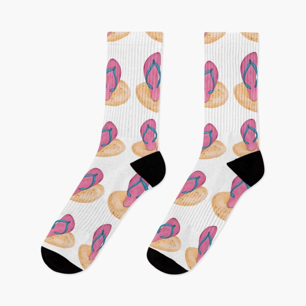 Item preview, Watercolor FlipFlops - Pink designed and sold by niamin.