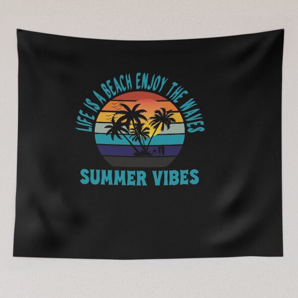 Item preview, Life Is A Beach Enjoy The Waves  - Summer Lover T-Shirt for Your Summer Wardrobe designed and sold by Techflare.