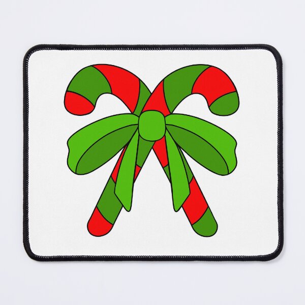 Item preview, Merry Christmas Candy Canes With Green Bow designed and sold by Sartoris Art.