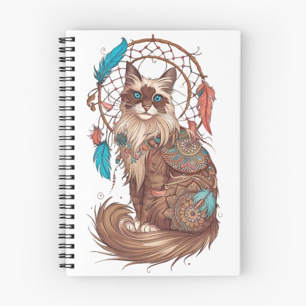 Item preview, Boho Chic Balinese Cat designed and sold by ARTREDBULUS.
