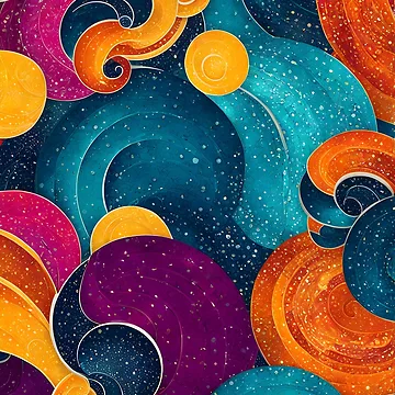 Artwork thumbnail, Colorful abstract pattern by Pixevol