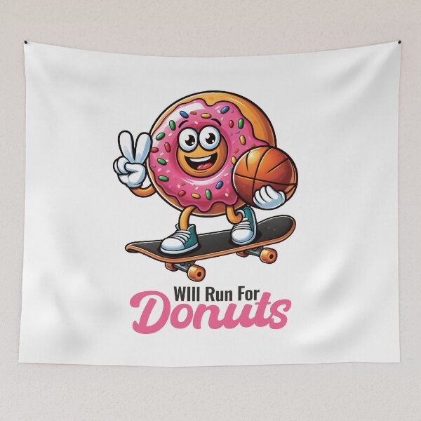 Item preview, Funny Donuts Quotes: Will Run For Donuts designed and sold by Almasrigroup.