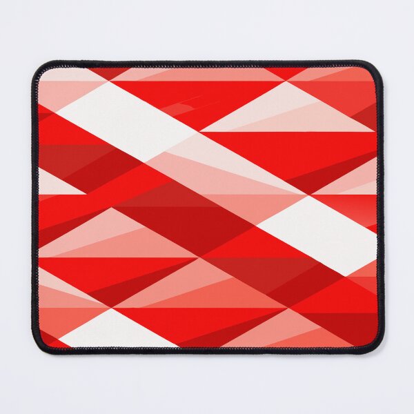 Item preview, Abstract Red and White Geometric Pattern designed and sold by alex-yars.
