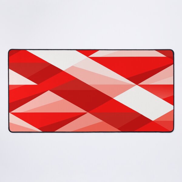 Item preview, Abstract Red and White Geometric Pattern designed and sold by alex-yars.