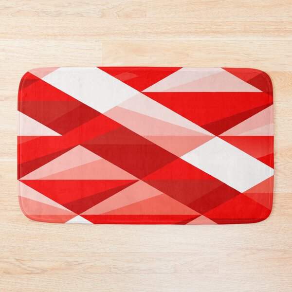 Item preview, Abstract Red and White Geometric Pattern designed and sold by alex-yars.