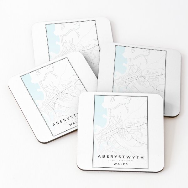 Item preview, Aberystwyth Wales Street Map Cartography designed and sold by tbcreationsuk.