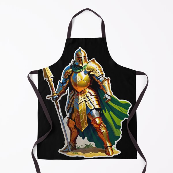 Item preview, Golden Knight with Spear designed and sold by artwaves.