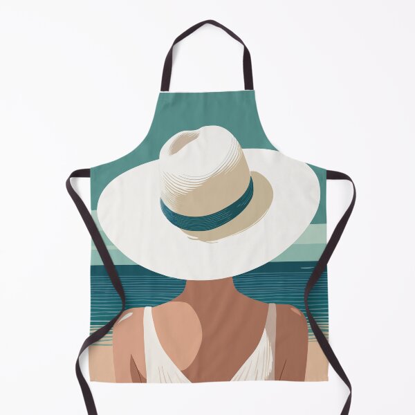 Item preview, Woman with hat on the beach designed and sold by hhh-art.