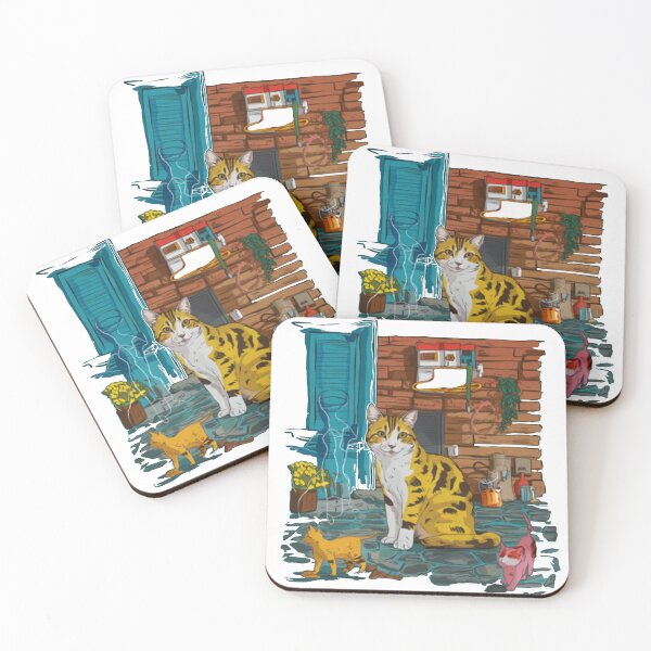 Item preview, cats designed and sold by The Curated Palett.