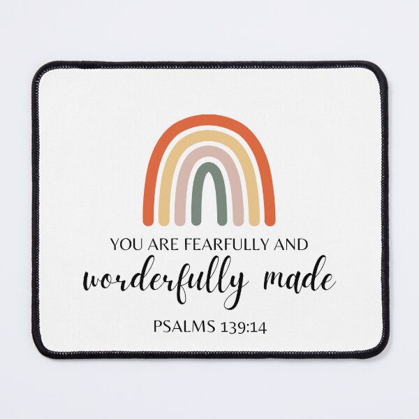 Item preview, Wonderfully Made Bible Verse designed and sold by louisabhishek.