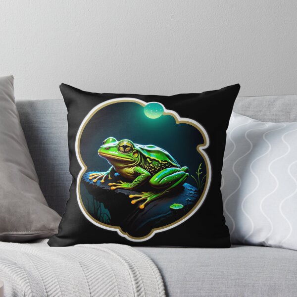 Item preview, Colorful Frog on a Rock designed and sold by artwaves.