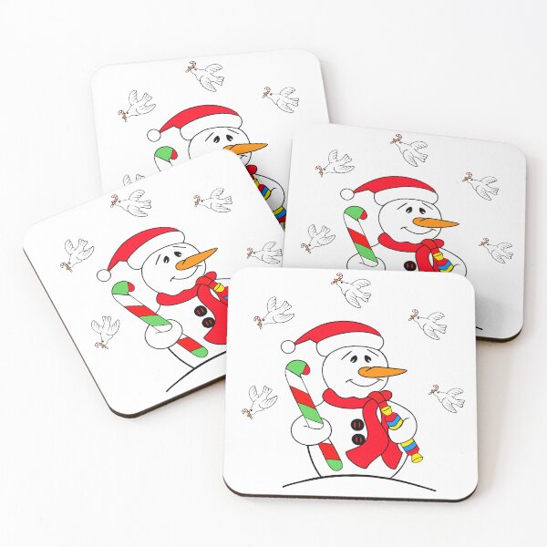 Item preview, Candy Cane Snowman designed and sold by Sartoris Art.