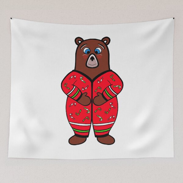 Item preview, Xmas Bear Bedtime designed and sold by Sartoris Art.