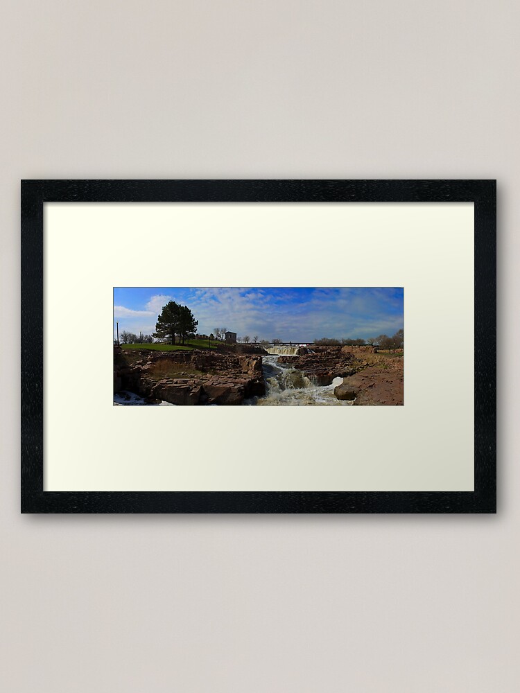 Falls Park Sioux Falls Sd Framed Art Print By Wdarbydesigns Redbubble