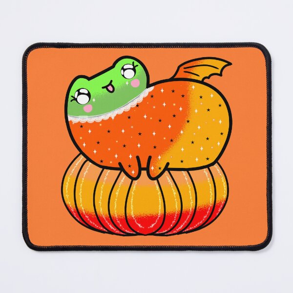 Item preview, Cute halloween pumpkin frogs designed and sold by Quacktails.