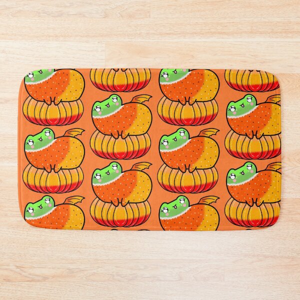Item preview, Cute halloween pumpkin frogs designed and sold by Quacktails.