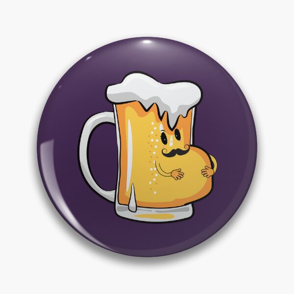 Item preview, Funny beer with a belly and mustache designed and sold by Donutlovers.