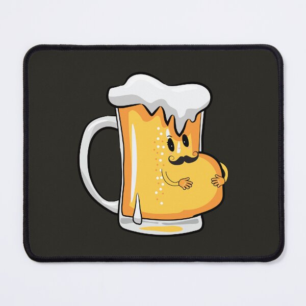 Item preview, Funny beer with a belly and mustache designed and sold by Donutlovers.