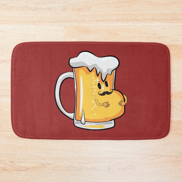 Item preview, Funny beer with a belly and mustache designed and sold by Donutlovers.