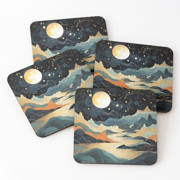 Item preview, Starlit Peaks and Ocean Currents designed and sold by ArteeInnovation.
