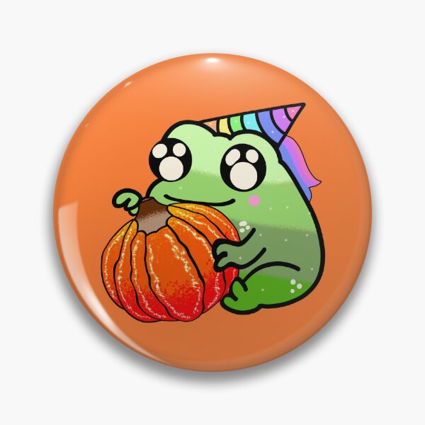 Item preview, Spooky halloween pumpkin frog season designed and sold by Quacktails.