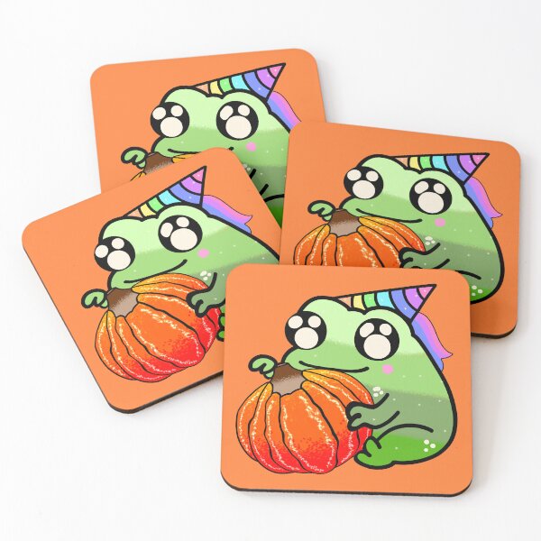 Item preview, Spooky halloween pumpkin frog season designed and sold by Quacktails.