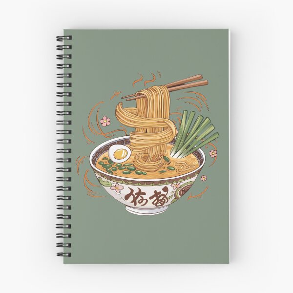 Item preview, Noodles in a bowl with chopsticks eggs and scallion designed and sold by NiRia Spot.