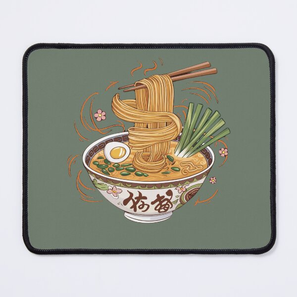 Item preview, Noodles in a bowl with chopsticks eggs and scallion designed and sold by NiRia Spot.